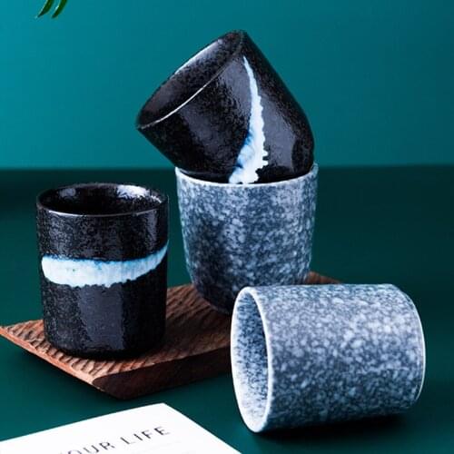 Handpainted Ceramic Tea Cup 250ml Traditional Porcelain Teacup Large Coffee Cup Vintage Drinkware Accessories