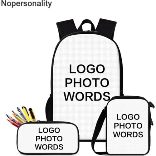 Customize Your Image Backpack for Teen Boys Girls Cool Cartoon Kids School Bagpack Primary Student Children Bookbags Mochila