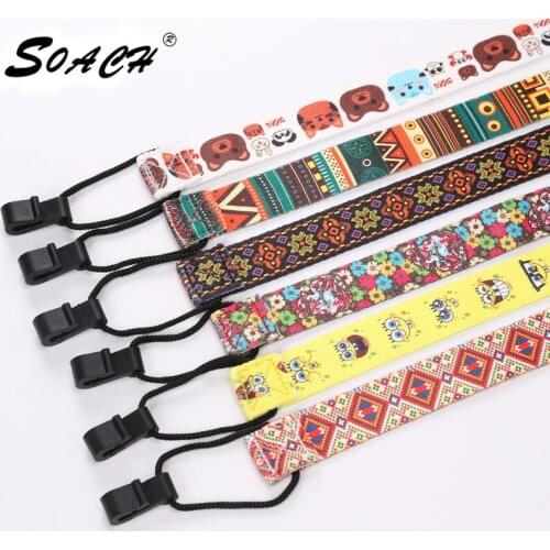 SOACH 93cm Adjustable Polyester Bass Guitar Strap Electronic Tune Woody Youkeli Guitar Instrument Accessories