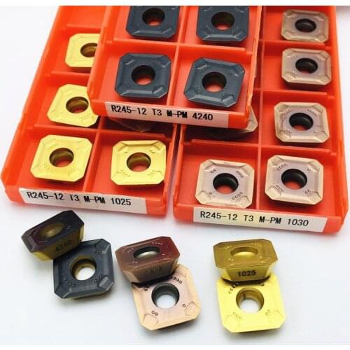 Turning insert R245 12T3M PM 1025 1030 4240 R24512T3M PM4240 Carbide turning tool CNC lathe milling cutter