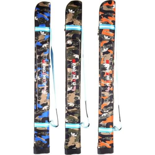 1.25m hard shell single fishing rod bag Camouflage waterproof padded fishing bag multi-purpose fishing gear bag