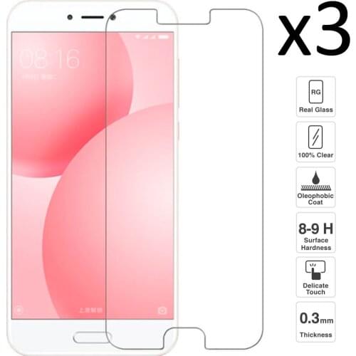 [3 PCs] Xiaomi Mi5c Mi 5c, tempered glass screen Protector for Mi5c Mi 5c, transparent, anti-scratch, anti-shock