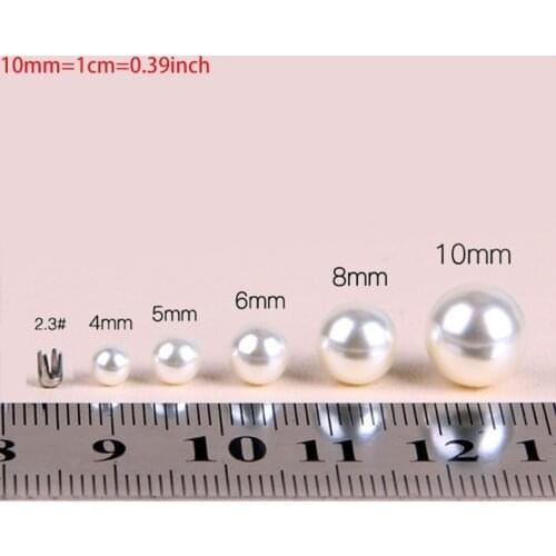 Garment Accessory Round Beads Simulation Pearl DIY Craft Necklaces Choker Jewelry Repairing Making