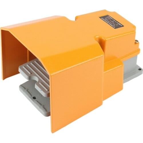 LTH-1/6 Foot Switch Aluminum Shell Machine Tool Parts Silver Point Electrical Power Industrial Reset Pedal Switch