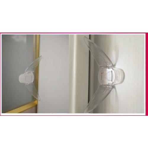 New DHL 100 pieces butterfly wings Baby Safety Lock Drawer Cabinet Cupboard Child Safety Care Locks Infant Protection