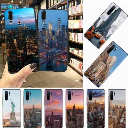 NYC NEW YORK city Phone Case For Huawei honor Mate P 10 20 30 40 i 9 8 pro x Lite smart 2019 nova 5t design coque shell cover