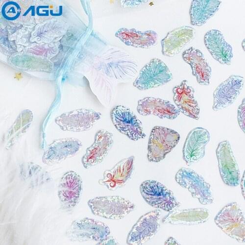 AAGU 100PCS/Pack Sandbag Package Feature Pattern Lable Stickers Crafts And Scrapbooking Decorative Sticker DIY Making Kids Tool