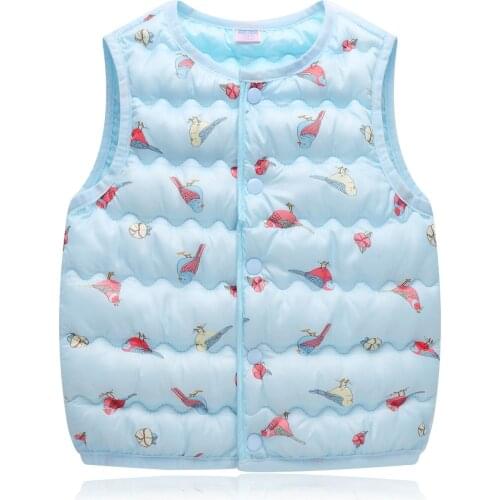 Child Waistcoat Outerwear Winter Coats Kids Clothes Warm Hooded Cotton Baby Girls Vest For Age 0-3 Years Kamizelka Dziecko