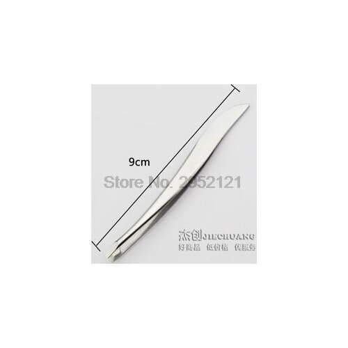 By dhl or ems 1000pcs Angled Slanted Eyebrow Tweezers Face Hair Removal Clip Brow Trimmer Stainless Steel Cosmetics Beauty new