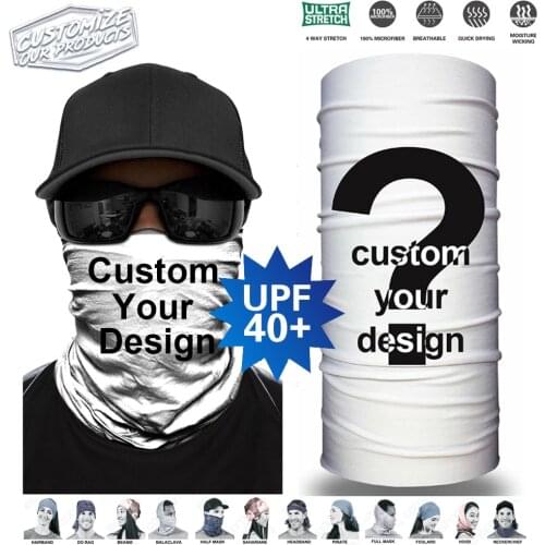 Custom Your Design Tube Scarf Gaiter Skimask Motorcycle Bandana Balaclava Headband Cycling Caps Bivakmuts Buff Sport Neck Warmer