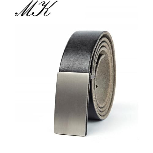 Maikun Luxury Brand Genuine Leather Pin Buckle Belt Mens Handmade Vintage Pure Cowskin Casual