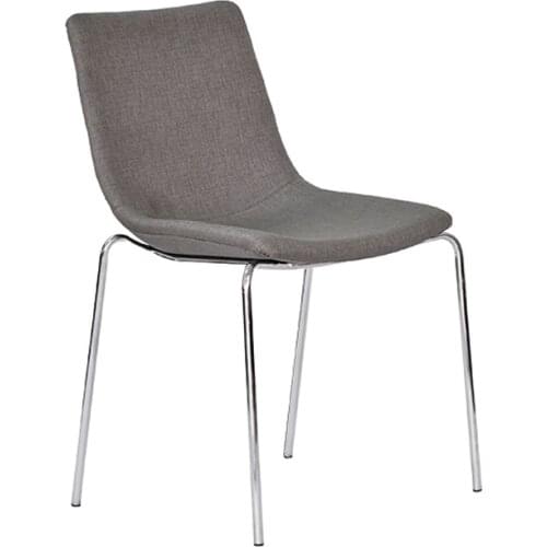 Set of 2 Modern Dining Chair Strong Frame PP Body Modern Design Stainless Steel Bar Stools Kitchen Chair for Dining Room