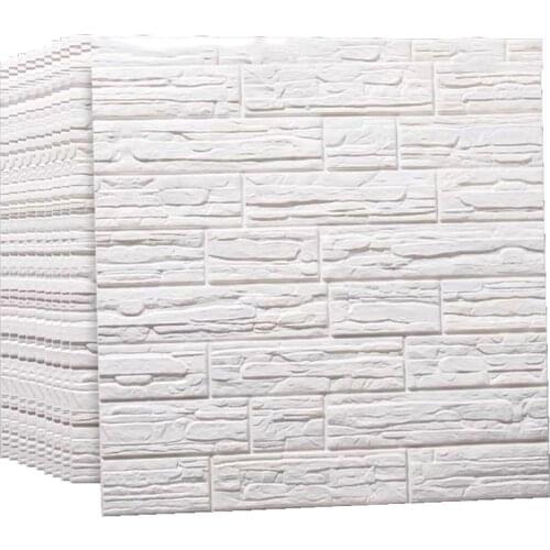 Brick Wall Stickers Self Adhesive Waterproof TV Background Wallpapers 3D Stickers Christmas Baby Room Decoration Bedroom Mural