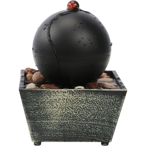 Tabletop Fountain Spinning Ball Fountain Waterfall Indoor Decor Desktop Water Ornaments Landscape
