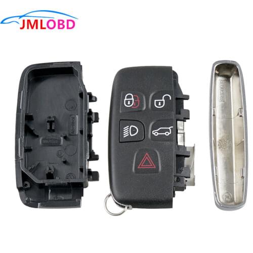 2020 NEW Replacement Car Key Shell Case 5 Buttons Remote Smart Key Fob Case Shell ForLAND ROVER LR4 RANGE EVOQUE SPORT