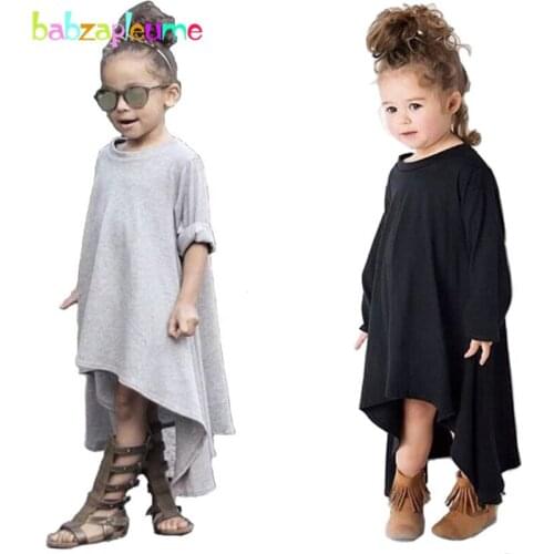 New Girls Dresses Korean Style Children dress Long Sleeve Cotton Baby Clothing Kids Princess Girls Costume Christmas Outfit A261
