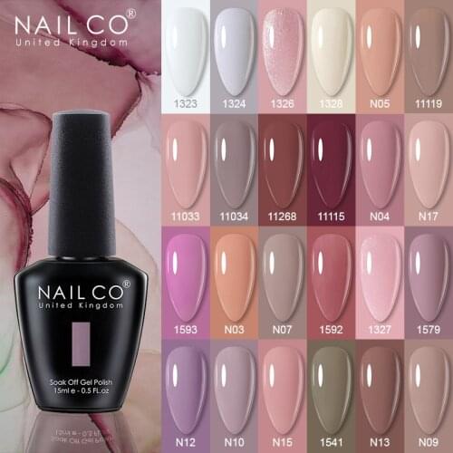 NAILCO 131 Colors Vernis Semi Permanent UV Varnish Gel Nail Polish For Nails Art Gel Manicure Design Acid Free Varnish Hybrid