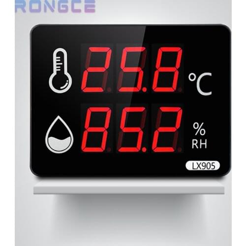 Factory Selling LED Thermometer Hygrometer Industrial Temperature Alarm External Probe LX905
