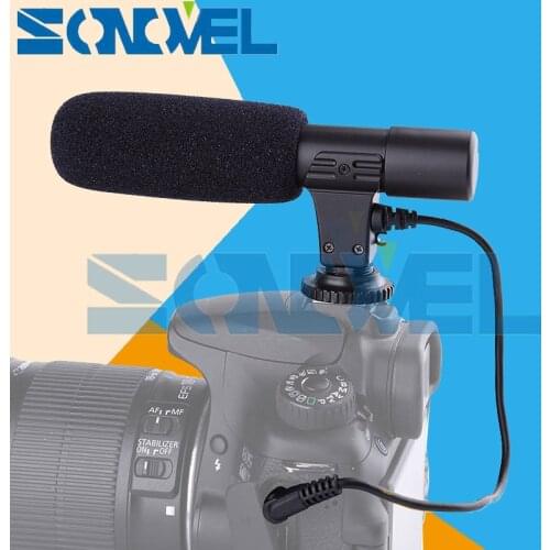 Mic-01 Professional Shotgun Condenser Camera Microphone for Canon EOS M2 M3 M5 M6 800D 760D 750D 77D 80D 5Ds R 7D 6D 5D Mark IV