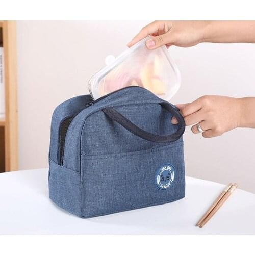 Lunch bag Functional Pattern Tote Picnic Bag School Food Storage Box bolsa termica with Gift