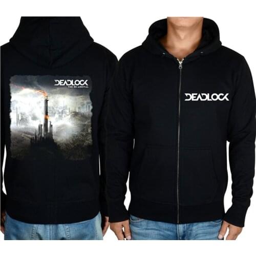 14 style Zipper Pullover sweatshirt Deadlock soft warm Cotton Rock Hoodies shell jacket punk hardrock fleece tracksuit sudadera