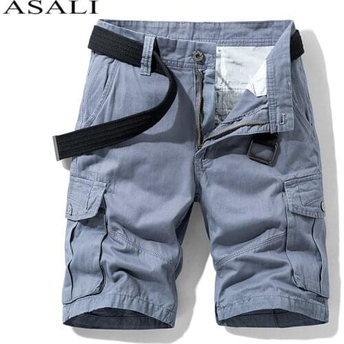 Tactical Camouflage Camo Cargo Shorts Men 2021 New Zipper Mens Casual Shorts Male Loose Work Shorts Man Military Short Pants