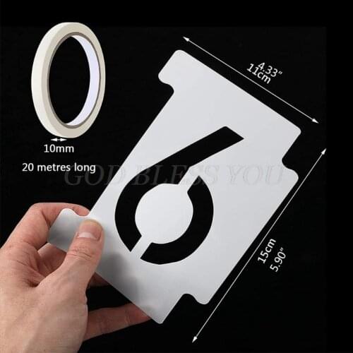 Alphabet Number Stencils 4 Inch 26 Pack Letters Numbers Stencil Templates with Signs for Painting on Wall Reusable Number Letter