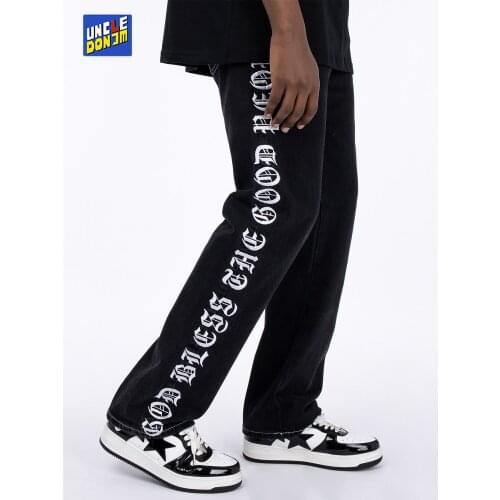 Uncledonjm Men's Biker Jeans