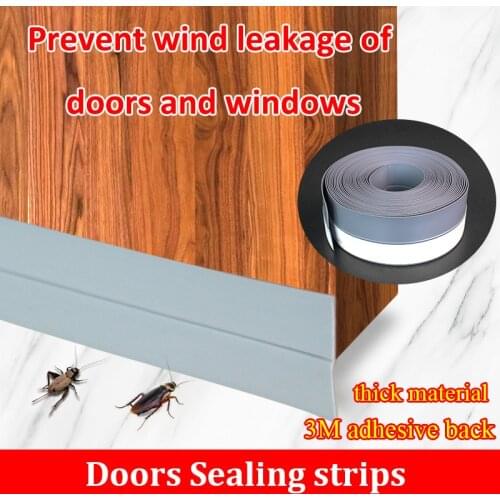 Sealing Strip door and window Windproof Silicone Self-Adhesive Soundproof dustproof door seam Silicon Rubber
