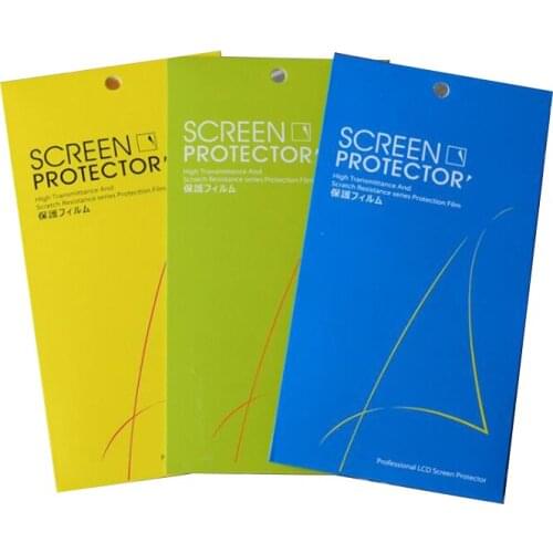 100pcsUniversal Simple Design Retail Paper Packaging Box For Iphone Tempered Glass Anti Shatter Film Package Bags With Hang Hole