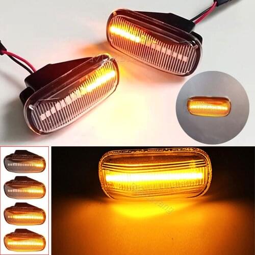 2Pcs Dynamic LED Side Marker Lights 12V Flowing Turn Signal Light Side Repeater Lamp Blinker For Honda Accord Civic City Acura