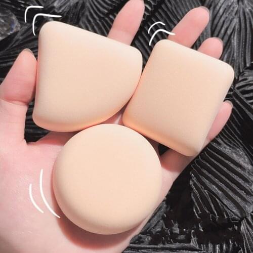 3Pcs Powder Puff Flours Face Makeup Sponge Cosmetics Soft Cotton Face Powder Puff Washable Lightweight