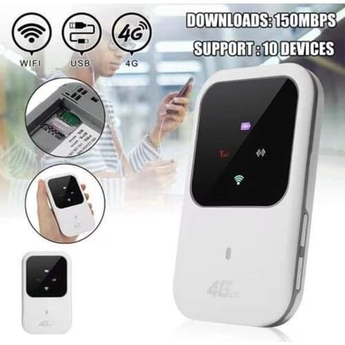 4G LTE Portable Car WIFI Wireless Internet Router Color Light Version 100Mbps Mobile Broadband Hotspot Modem
