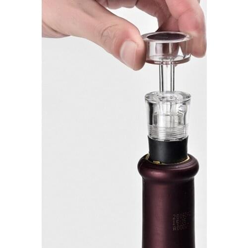 5PCS/set Vacuum Wine Saver Pump Wine Preserver Air Pump Stopper Vacuum Sealed Saver Bottle Stoppers Wine Accessories Bar Tools