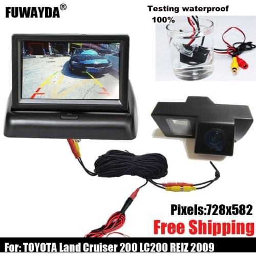 Free shipping !!! SONY CCD Chip Car Rear View Reverse Backup Parking Safety CAMERA for TOYOTA LAND CRUISER 200 LC200 / REIZ 09