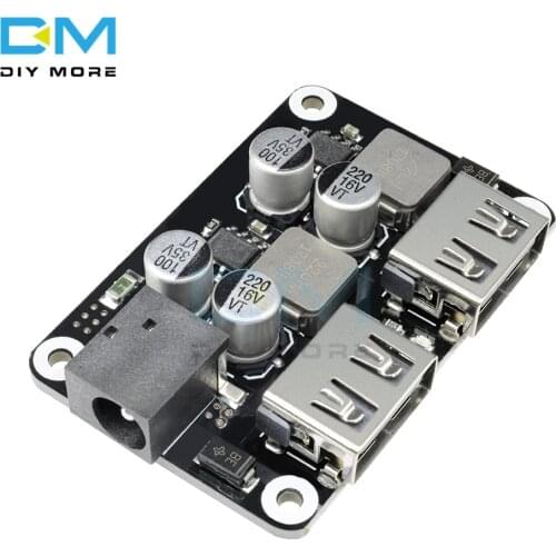 Dual 2 Double USB Fast Charger Buck Module Input 6V- 30V Single Port 24W Support QC2.0 QC3.0 QC 2.0 3.0 Car Vehicle Board