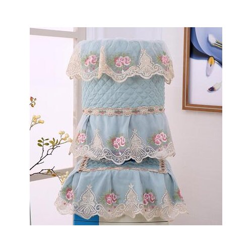 Drinking fountain cover two-piece high-grade lace fabric household living room vertical pure bucket cover cloth