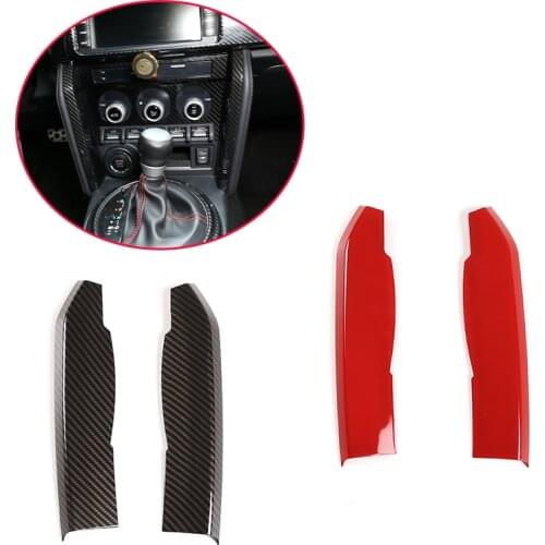 For 2012-2020 Toyota 86/Subaru BRZ center control side trim ABS carbon fiber pattern/red auto parts