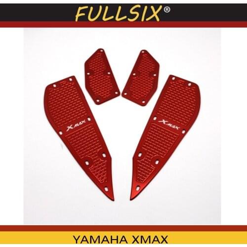 Motorcycle Parts Footboard Steps Motorbike Foot Footrest Pegs Plate Pads for Yamaha XMAX 300 X-MAX 250 300 2017-2018