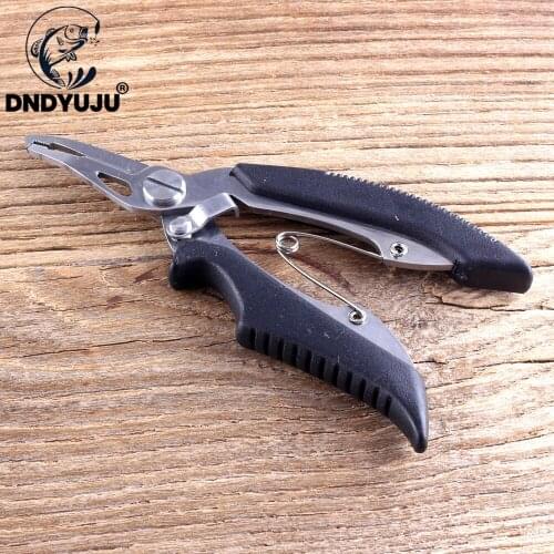 DNDYUJU 1pcs Stainless Steel Fishing Scissors Pliers Line Cutter Lure Bait Remove Hook Tackle Tool Kits Accessories