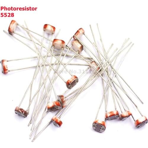 50PCS/LOT 5528 Light Dependent Resistor LDR 5MM Photoresistor wholesale and retail Photoconductive resistance