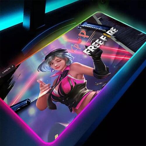 Free fire garen DIY Custom Gaming Mouse Pad Computer Mousepad Large Mouse Pad Gamer RGB Big Mouse Carpet PC Desk RGB Mat