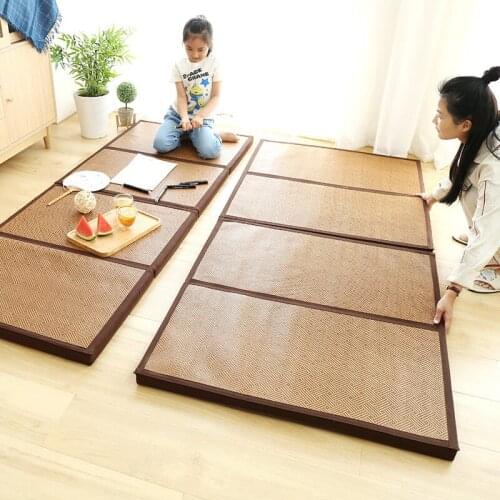 Tatami Mat Thickened Living Room Bedroom Bedside Floor Mat Household Childrens Folding Crawling Pad Rug For Living Room Home
