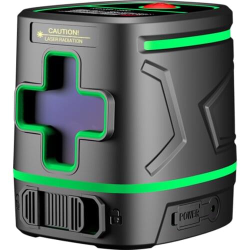 Sndway Laser Level 2 Line Self Leveling Horizontal and Vertical Green Beam Laser Cross-Line Horizontal Measuriing Instrument