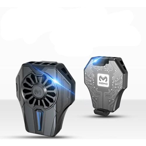 MEMO Mobile Phone Radiator Phone Cooling Fan Case Cold Wind Handle Fan DL01 For PUGB Phone Cooler Phone Cooling Fan Case
