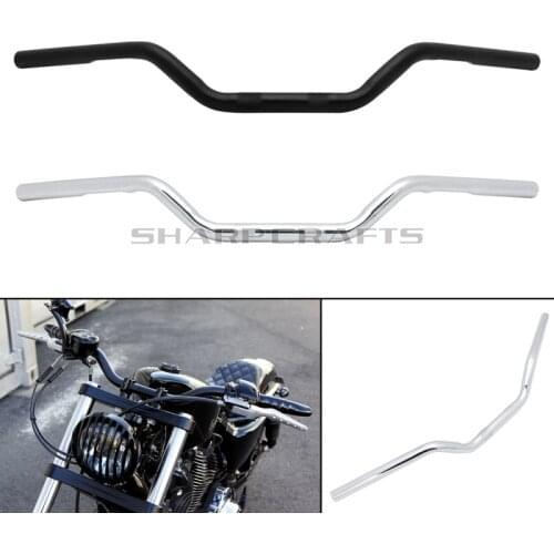 Motorcycle 1" Drag Bar Handlebar Handle Dimpled For Harley Sportster XL883 XL1200 X48 Dany Softail Fat Bob Boy FLST FXST