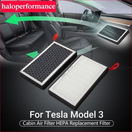 Model3 Tesla Air Filter HEPA Cleaner Activated Carbon Replacement Protection For Tesla Model 3 Accessories Air Filter model 3