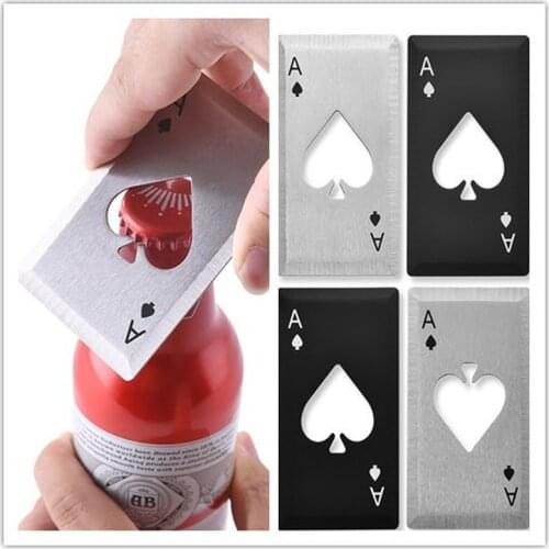 Stainless Steel Beer Bottle Opener Poker Corkscrew Kitchen Bar Party Supplies Multi function Ring Bottle Opener Kitchen Tools