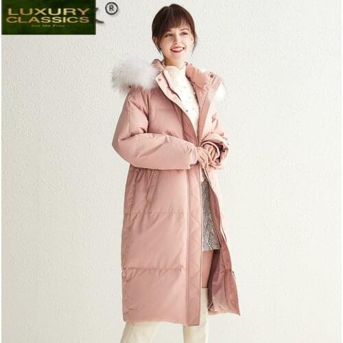 Parkas Jacket Women Hooded Korean Womens Winter Down Jackets and Coats Fox Fur Collar Coat Female Women Clothes Abrigos WPY895