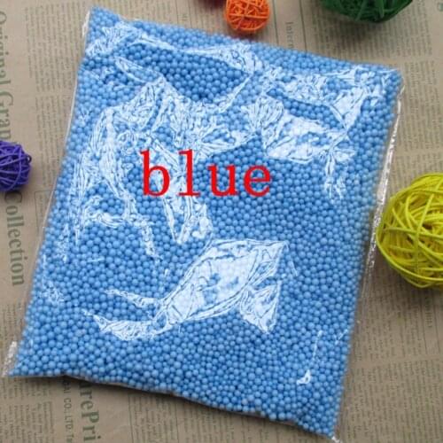 About 6000pcs/bag about 2- 4mm blue styrofoam Polystyrene Bubble ball Suitable for Home decoration wedding, party, DIY 7526